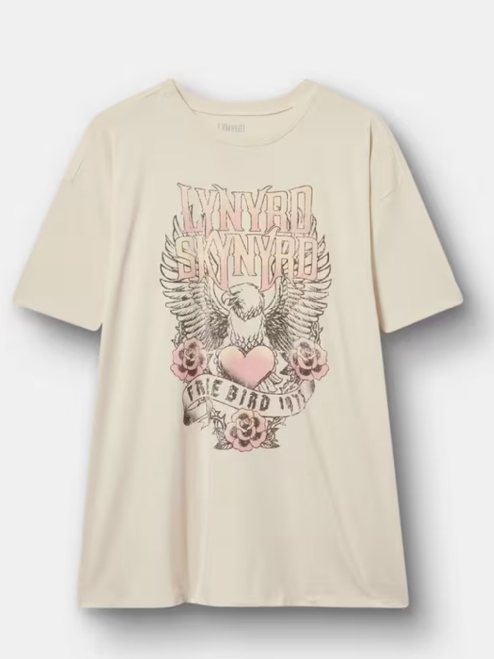 NWT Torrid LYNYRD SKYNYRD Oversized Cotton Jersey Tunic Tee size 00/M/L